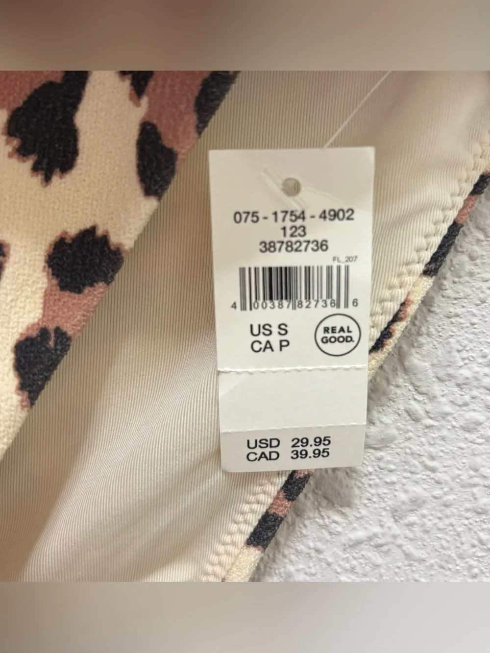 Aerie Leopard High Cut Cheeky Bikini Bottoms NWT Size Small